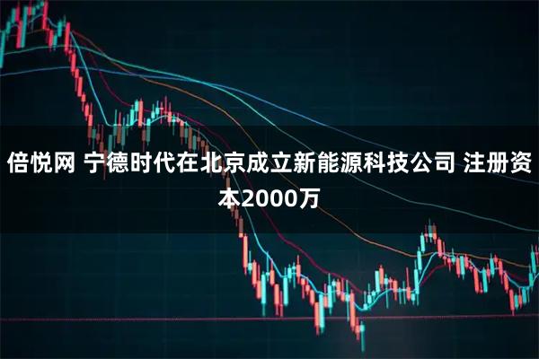 倍悦网 宁德时代在北京成立新能源科技公司 注册资本2000万