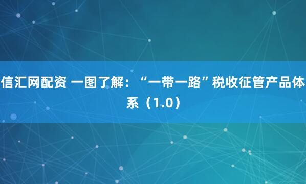 信汇网配资 一图了解：“一带一路”税收征管产品体系（1.0）