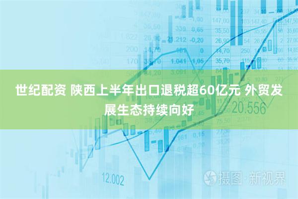 世纪配资 陕西上半年出口退税超60亿元 外贸发展生态持续向好